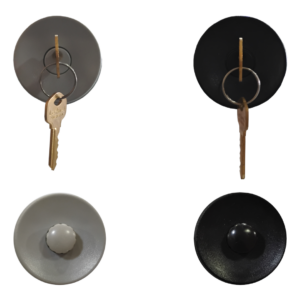Fechadura Tubular Cinza/Preta