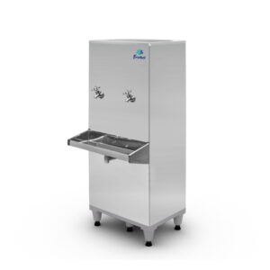 Bebedouro Industrial em Aço Inox 50 Litros com 2 torneiras e filtro